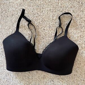 Aerie Black Lace Accent Bra
